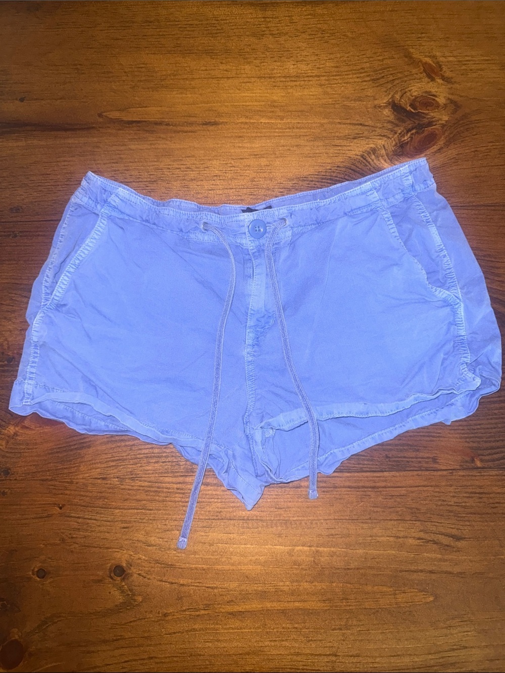 GAP Women's Light Blue Drawstring ultra soft 100% cotton denim Shorts